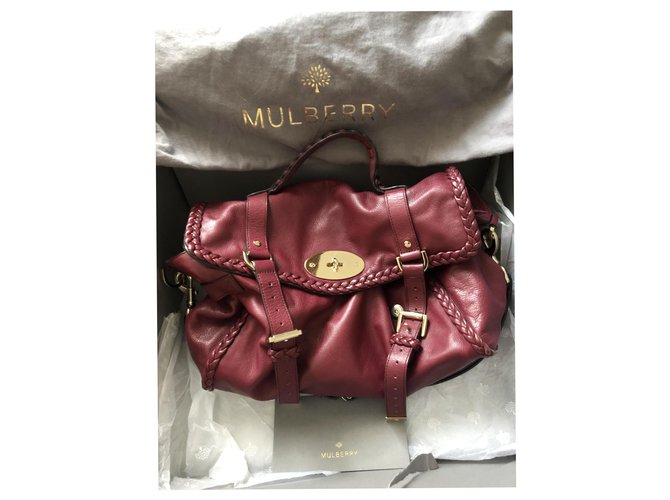 Mulberry Edición limitada de gran tamaño de Alexa Burdeos Cuero  ref.198298