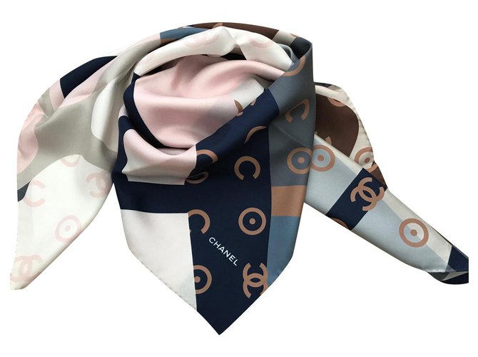 SCARF CHANEL SILK Multiple colors  ref.198340