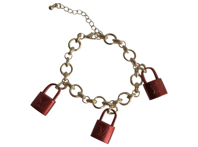 Louis Vuitton Bracelets Rouge  ref.198498