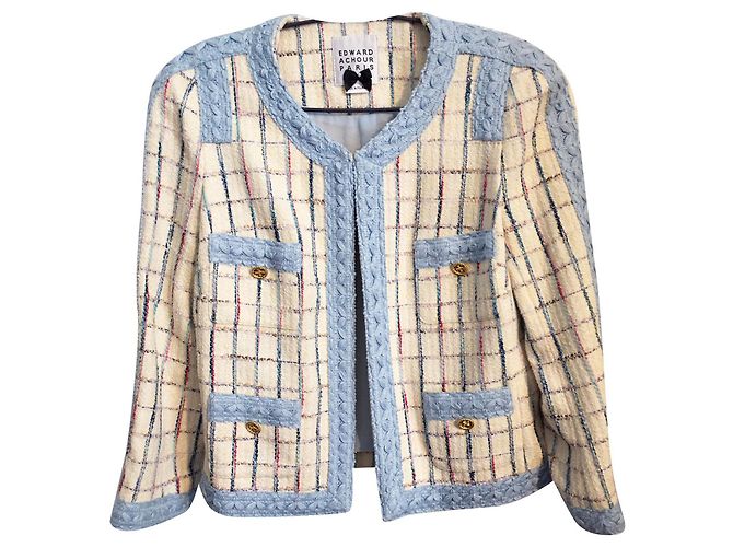 Edward Achour Chaquetas Azul claro