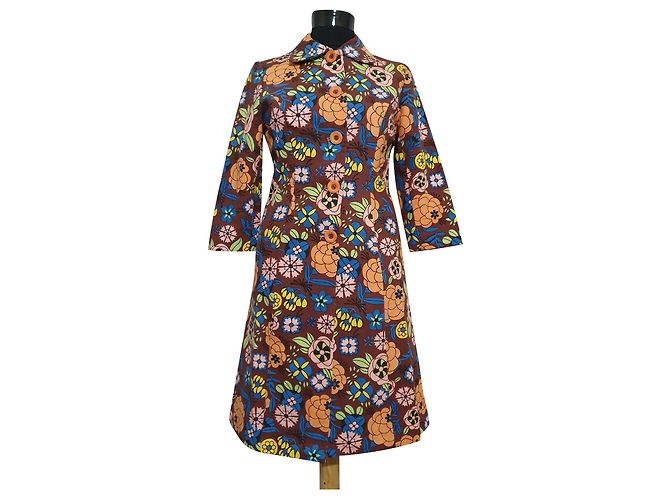 Casaco blazer longo de algodão Moschino Cheap And Chic Multicor
