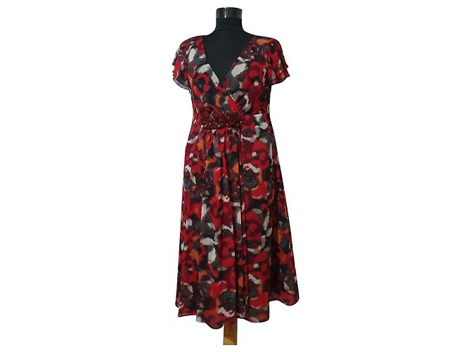 John Rocha Dress Multicolore Polyester Multiple colors