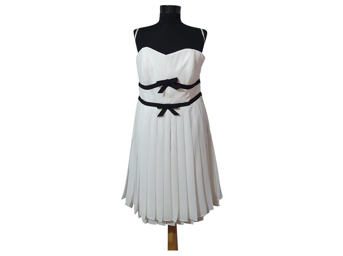 Coast Dresses Black White Polyester  ref.198854