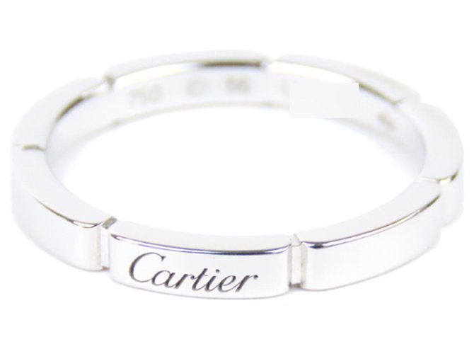 Cartier Silver Maillon Panthere Ring Silber Metall  ref.198964