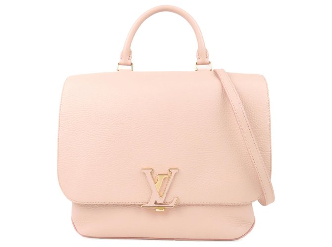 Louis Vuitton Pink Taurillon Volta Cuir Veau façon poulain Rose  ref.198972