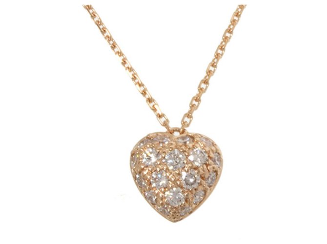 cartier heart diamond necklace