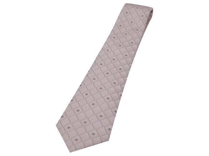 Cravatta Chanel in seta rosa.  ref.199212