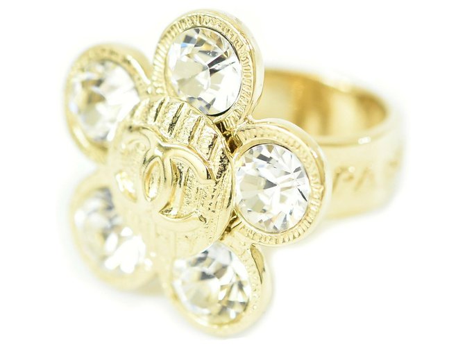Chanel Ring Golden Vergoldet  ref.199262