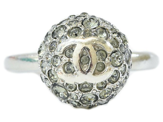 Chanel ring Argento Metallo  ref.199300