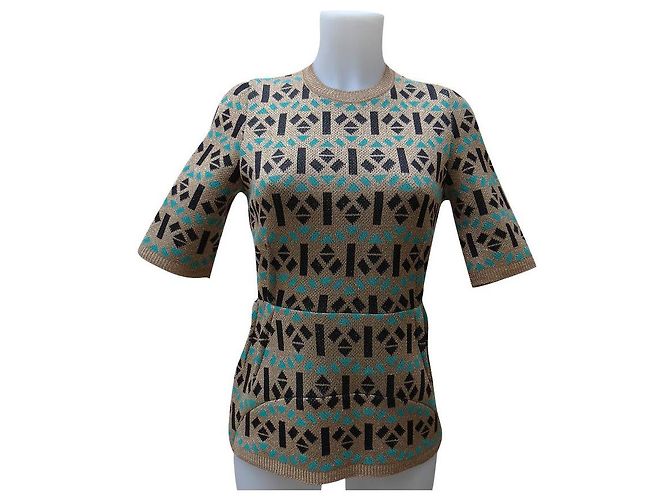 Marni Pullover Schwarz und Gold Mehrfarben Golden 