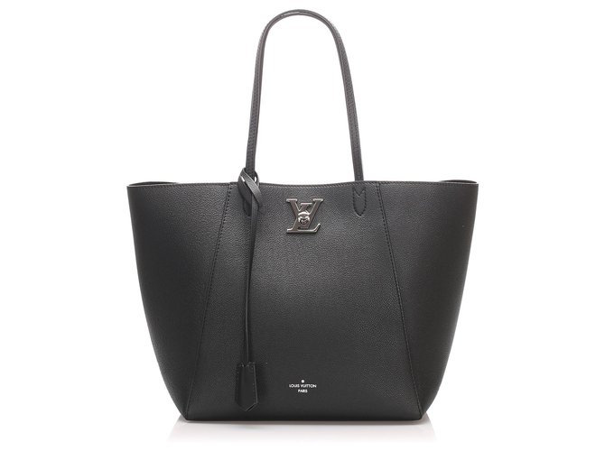 Twist Louis Vuitton Black Lockme Cabas Leather Pony-style calfskin