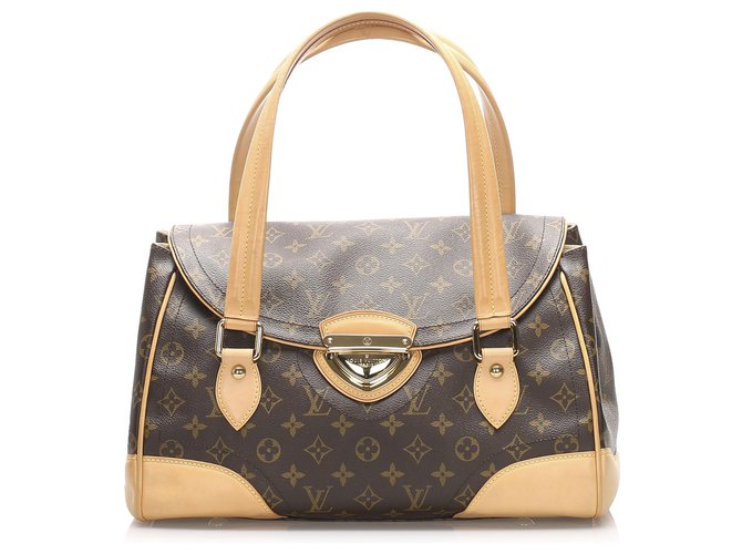 Louis Vuitton Brown Monogram Beverly GM Leather Cloth  ref.199347