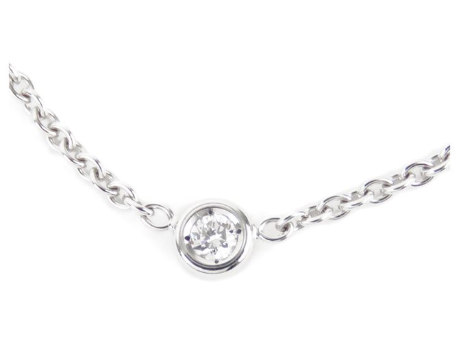 Dior Silver Diamond Mimioui Necklace Silvery Metal  ref.199393
