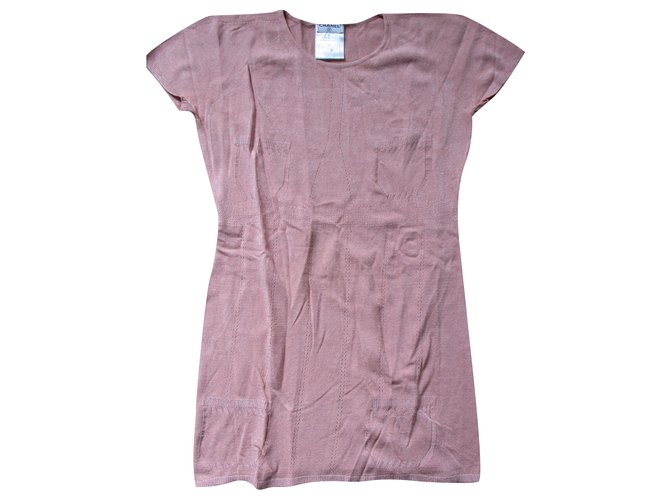 Chanel Top lingerie, taille 38. Rosa Viscose  ref.199464
