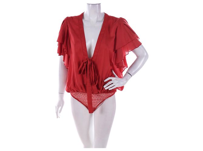 Body Free People Naranja de Rayón