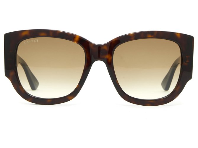 Gucci OVERSIZE HAVANA TRICOLOR Acetate Imprimé léopard  ref.199494