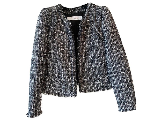 Iro Tweed Jacke Grau