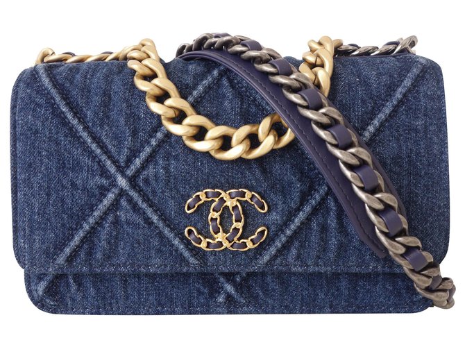 Chanel 19 Denim Luxury Bags  Wallets on Carousell