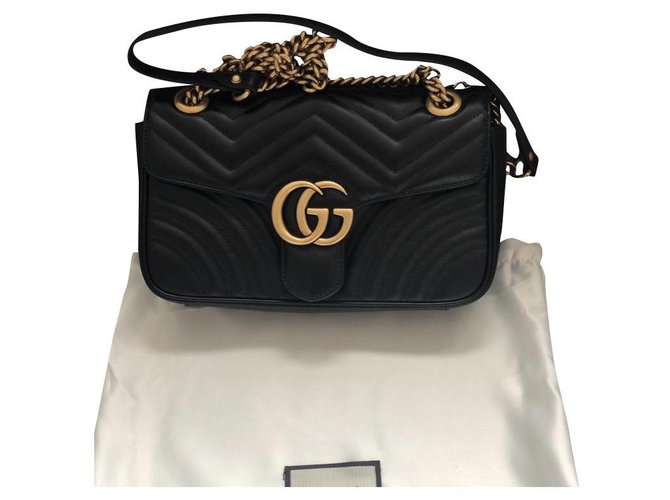 Marmont Gucci marmomt brand new Black Leather  ref.199802