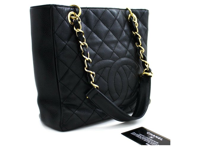 Chanel shoulder bag Black Leather  ref.199857