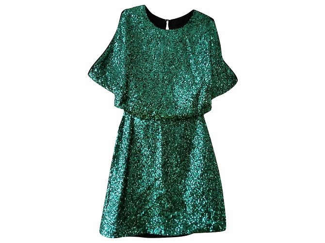 Autre Marque Vestido de lantejoulas H&M verde