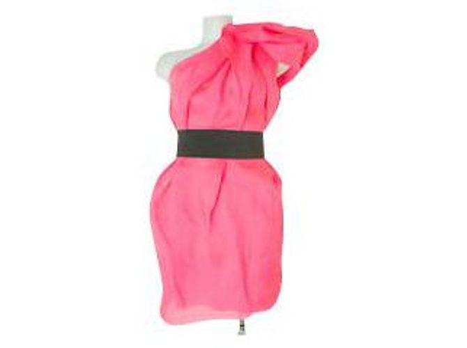Lanvin For H&M LANVIN pro H & M SEIDENKLEID Fuschia