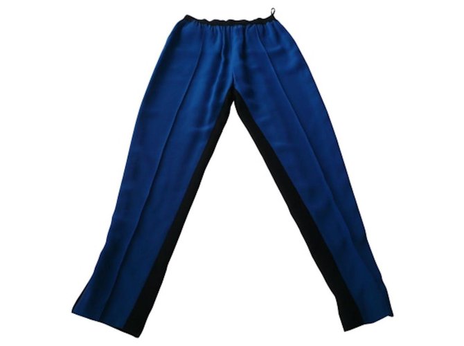 Celine Logo Waistband Pants in Blue