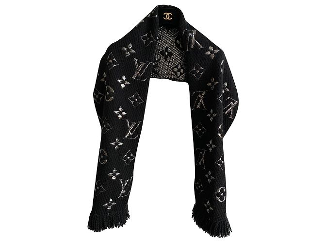 Louis Vuitton sciarpe Nero Lana