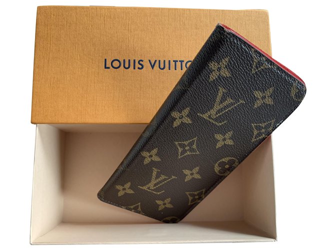 Louis Vuitton LV Monogram Coated Canvas Brazza Wallet - Brown