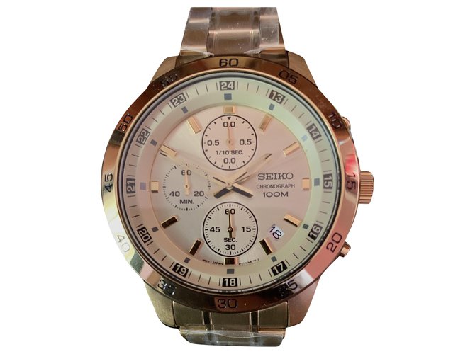 Autre Marque Seiko - Nuovo marchio di orologi da uomo Seiko D'oro Placcato in oro  ref.200180