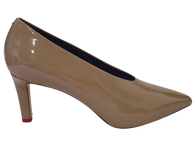Aeyde Absatzschuhe Lackleder Beige
