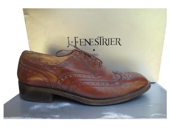 Joseph Fenestrier vintage richelieu Unic-Fenestrier p 43,5 Brown Leather  ref.200210