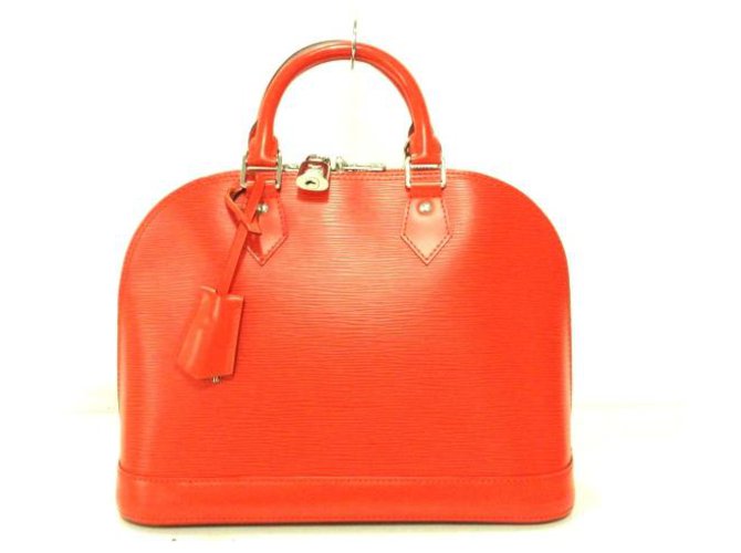 Louis Vuitton Alma Orange Leather  ref.200281