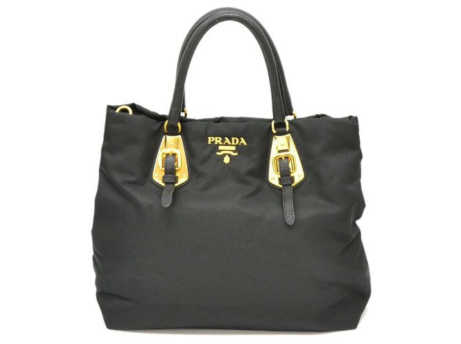 Prada Handbag Black Synthetic  ref.200349