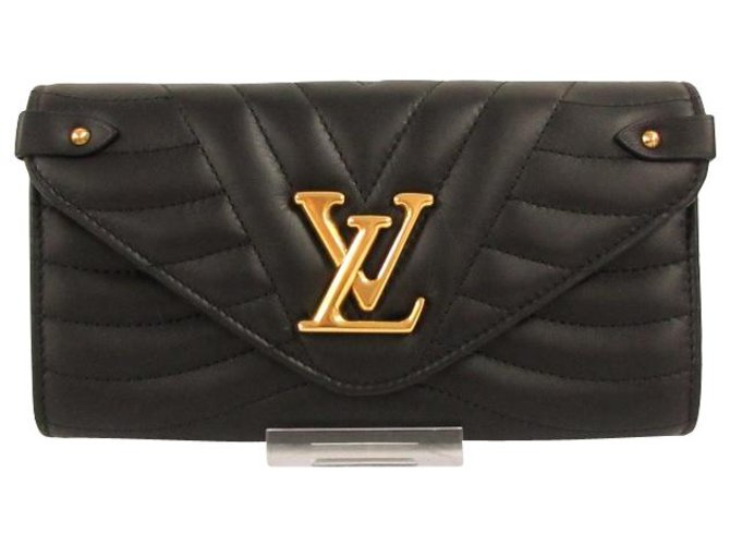 Louis Vuitton clutch bag Black Leather  ref.200584