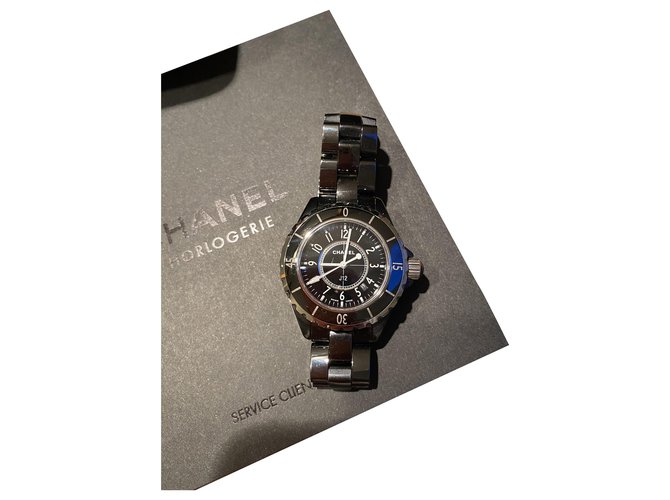 Reloj Chanel J12 Negro Cerámico  ref.200620