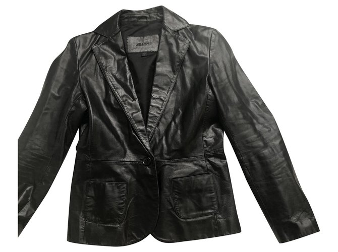 Guess Jackets Black Leather  ref.200657