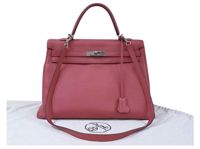 Kelly Hermès Handbags Pink Leather  ref.200753