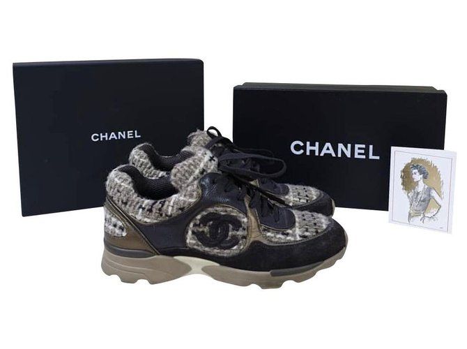 Chanel sneakers Tweed Multicolore  ref.200762
