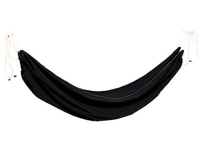 Hermès Commande spéciale hamac en toile et cuir noir édition limitée  ref.200941