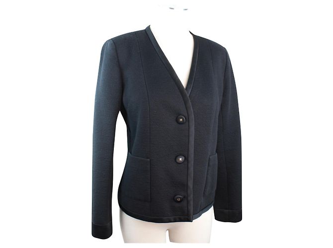 Chaqueta negra Chanel Negro