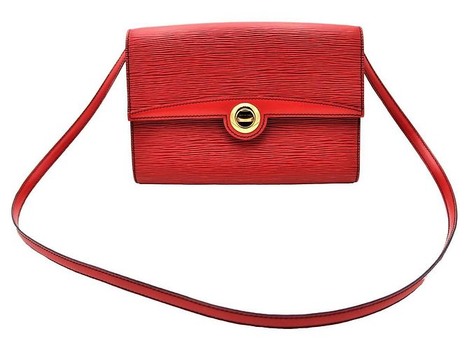 Louis Vuitton Arche Epi Rouge Leather Shoulder Bag Red