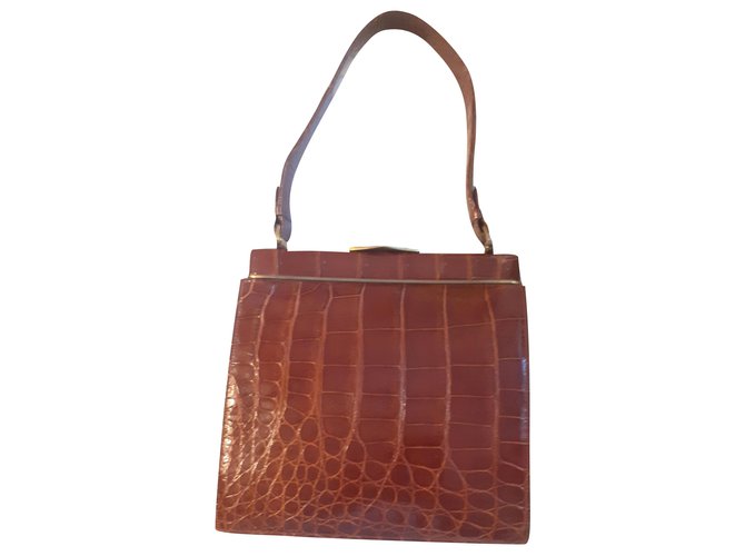 Autre Marque Handbags Light brown Exotic leather  ref.201125