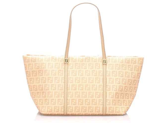 FENDI Large Beige Tote Bag