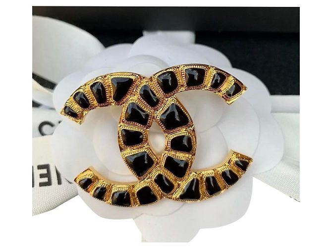 Cambon Chanel CC Nero D'oro Metallo