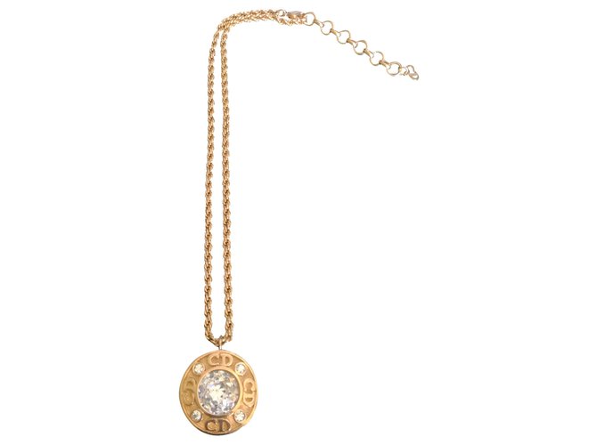 Christian Dior Necklaces Golden Metal  ref.201430