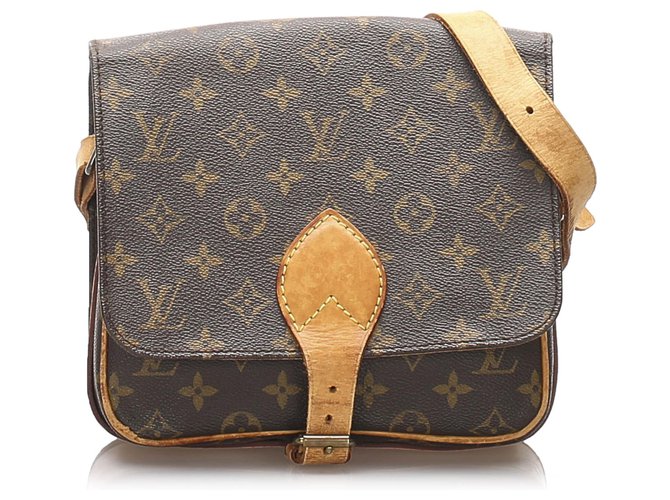 Louis Vuitton Brown, Pattern Print Monogram Cartouchiere mm