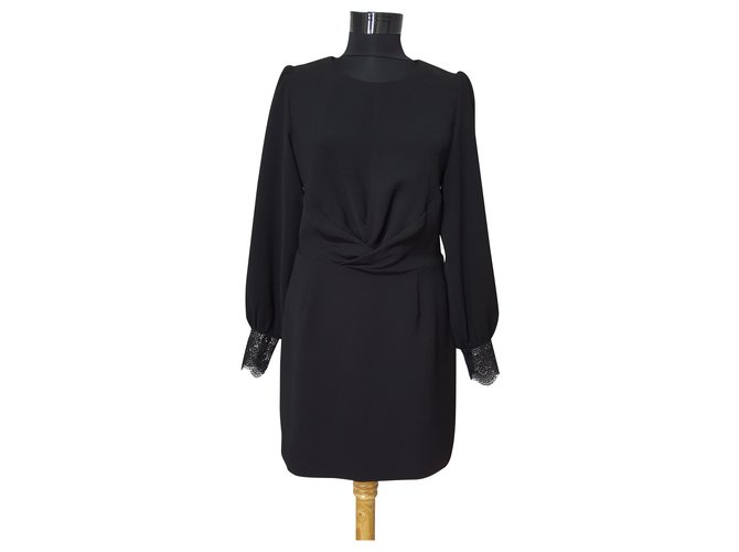 SéZane Dresses Black Polyester  ref.201594