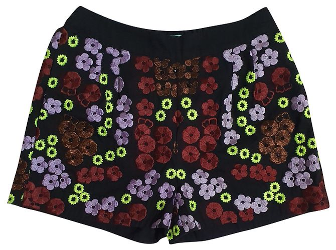 Pantaloncini Essentiel Antwerp con ricamo floreale in cotone Multicolore