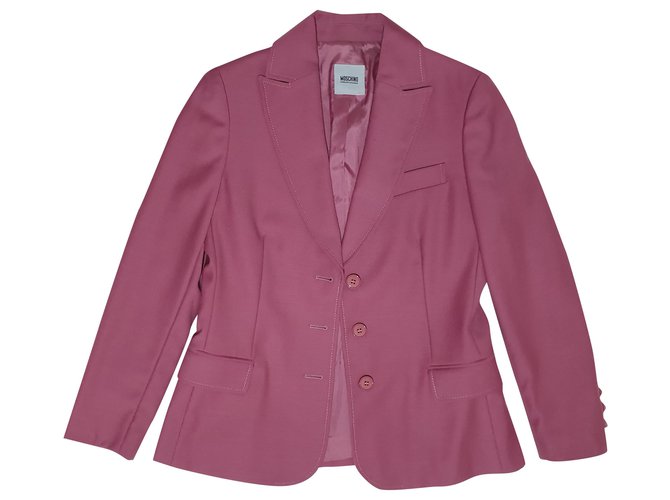 Moschino Cheap And Chic Jackets Pink Wool  ref.201641